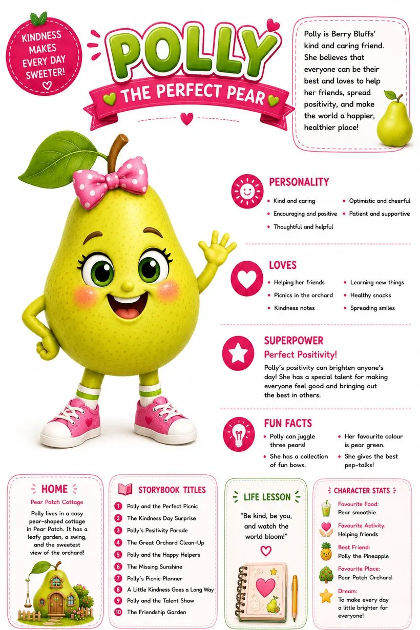 Polly the Perfect Pear facts