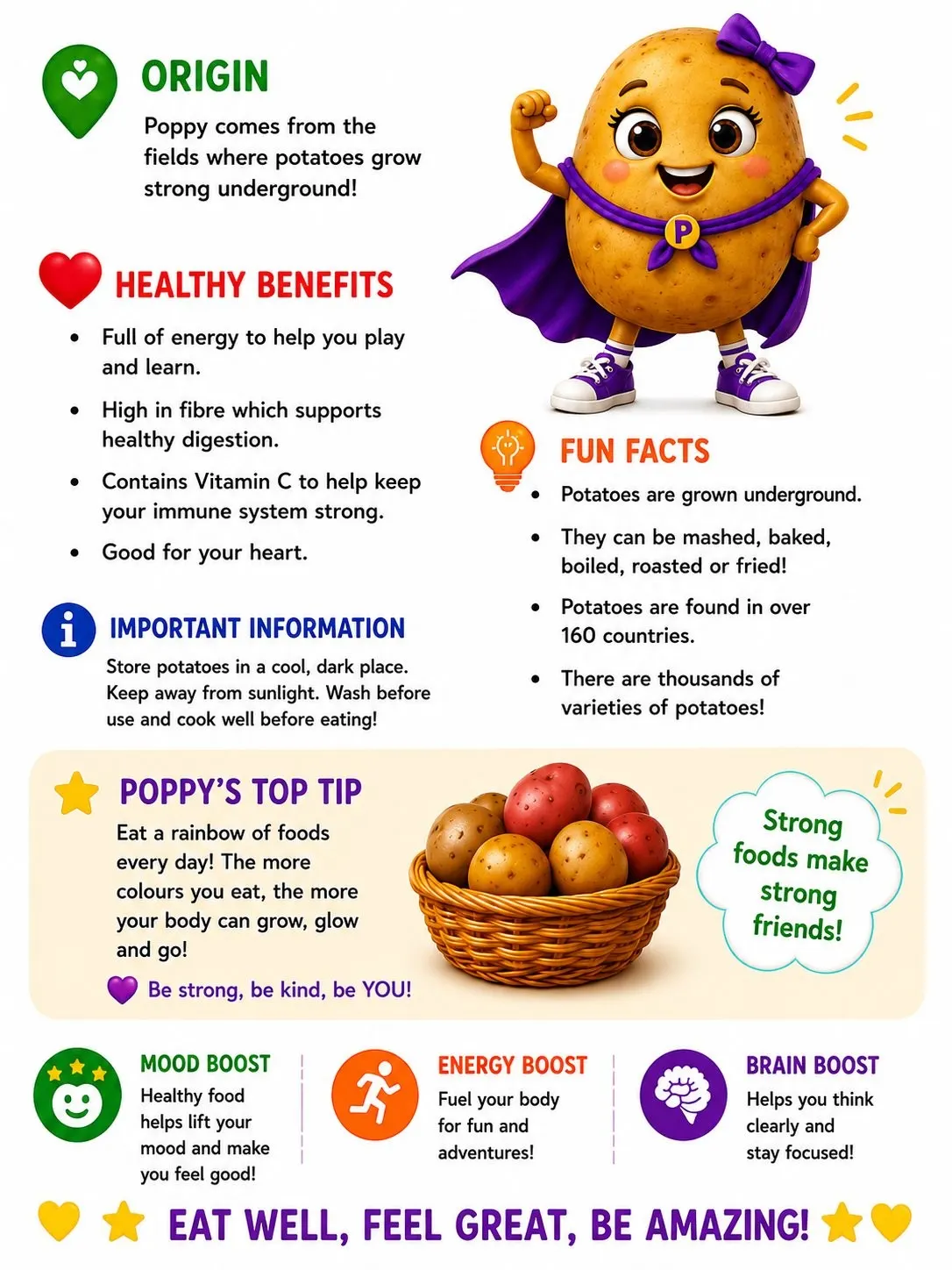 Poppy the Powerful Potato facts