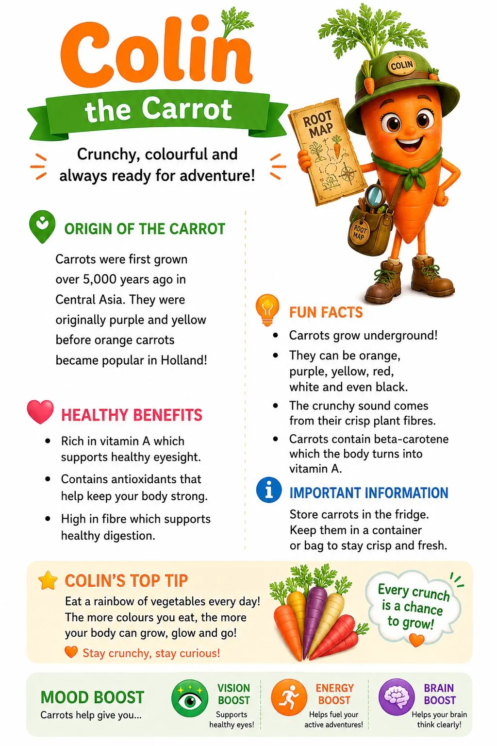 Colin the Carrot facts