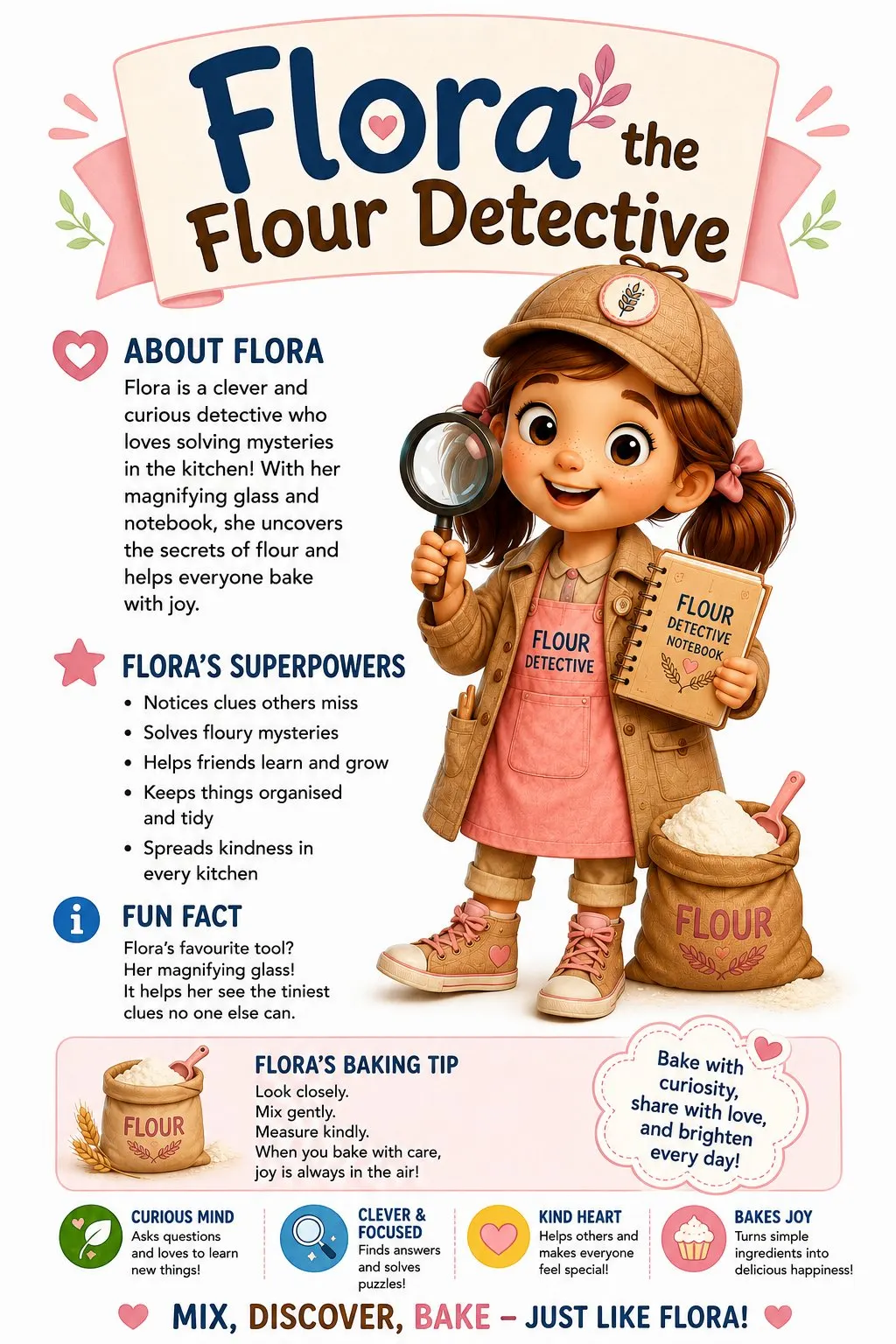 Flora the Flour Detective facts
