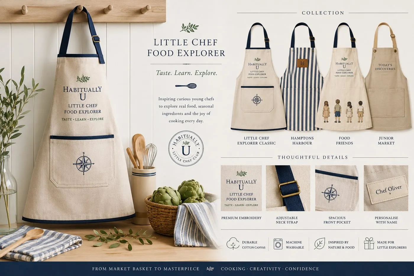 Little Chef Food Explorer apron collection